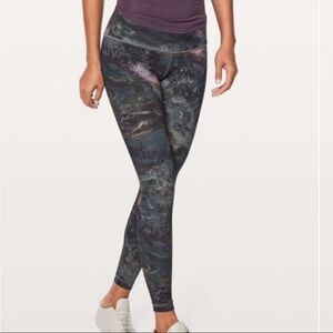 Lululemon Wunder Under Low-Rise Tight Full-On‎ Luxtreme 28" Size 2 Radiant Multi